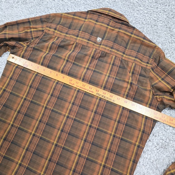 Kuhl Men Plaid Button Up‎ Shirt Size Medium Outdoor Hiking Travel Adventure - Picture 8 of 11